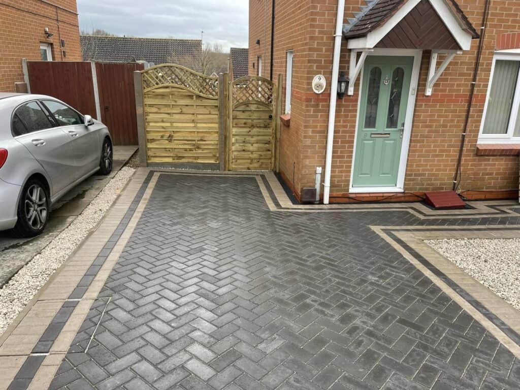 charcoal block paving