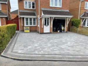 grey block paving