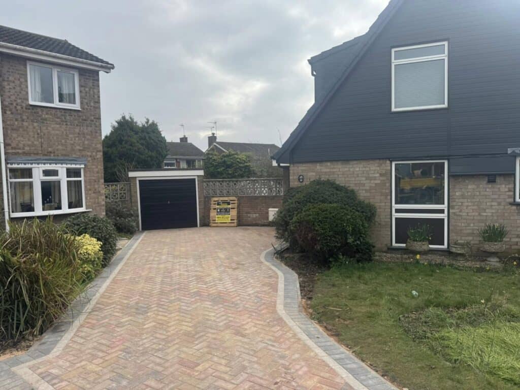 brett omega block paved driveway in Belper