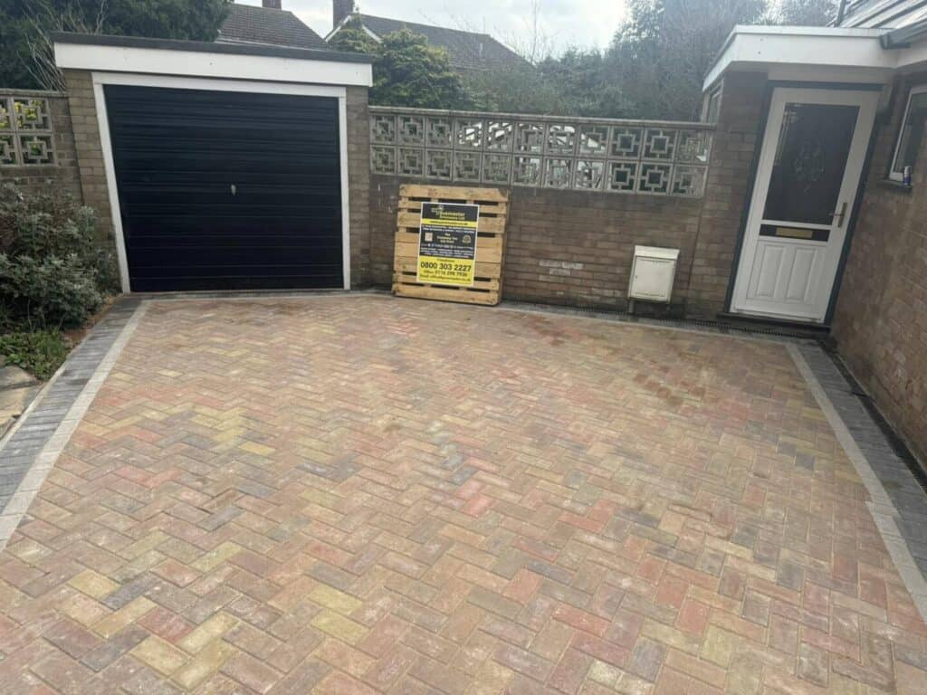Belper driveway brett omega blocks