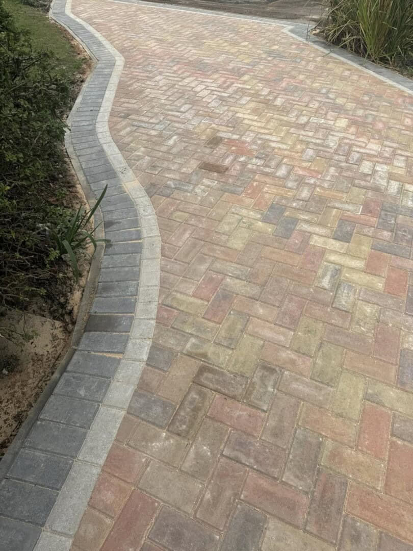 Belper close up of block paving